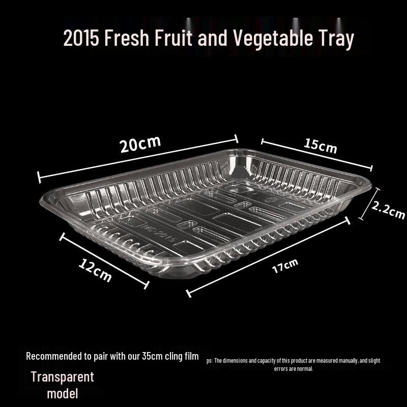 Disposable Clear Rectangular Food Packaging Tray