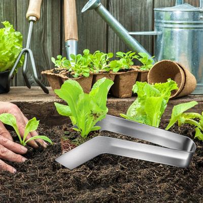 Garden Transplant Tongs Rustproof Corrosion Resistant Smooth Handle Widely Used Gardening Plants Transplant Pliers
