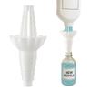 Imbuto da Cucina, Kit Svuota Bottiglie Connettori per Trasferimento Liquidi, Adattatore Imbuto Riutilizzabile per Trasferimento di Olio, Lozione, Shampoo