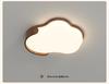 Mid-Century Style Walnut Cloud Ceiling Light - Full Spectrum, Eye Protection, Warm & Romantic Lighting for Living Room or Master Bedroom