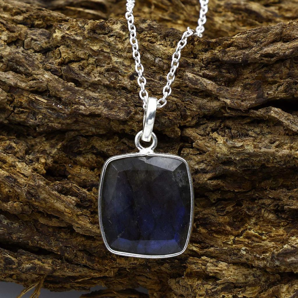 925 Sterling Silver Necklace, Labradorite Gemstone Necklace, Birthstone Jewelry, Designer Necklace, Gift For Her, Wedding Gift