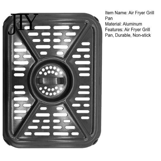 Aluminum Crisper Plate for Dual Zone Air Fryer Grill Pan, Nonstick Durable Grease Tray, with Rubber Pan Ninja Foodi Pad, Heat Circulation Replacement