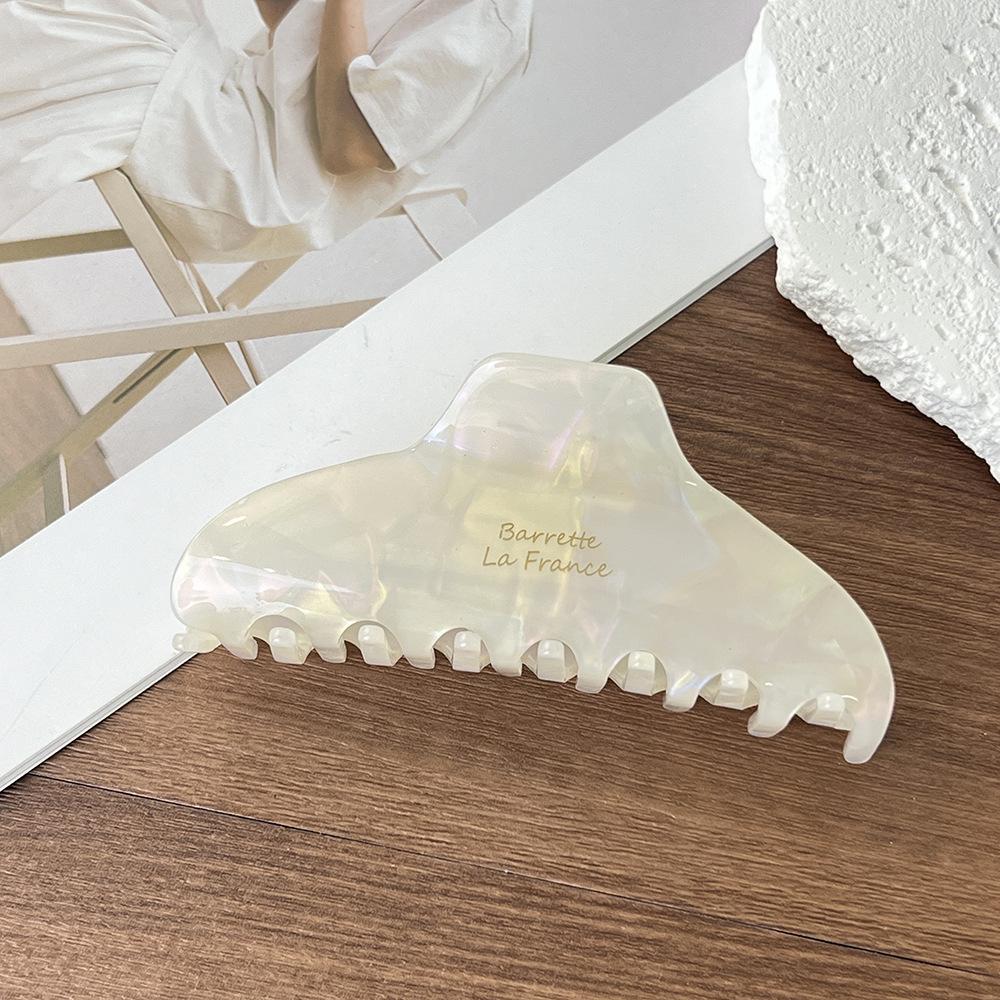 Large Hair Claw Clip Acetate Shark Clip Arc Geometric Hair Clamps Grab Vintage Women Hair Accessories