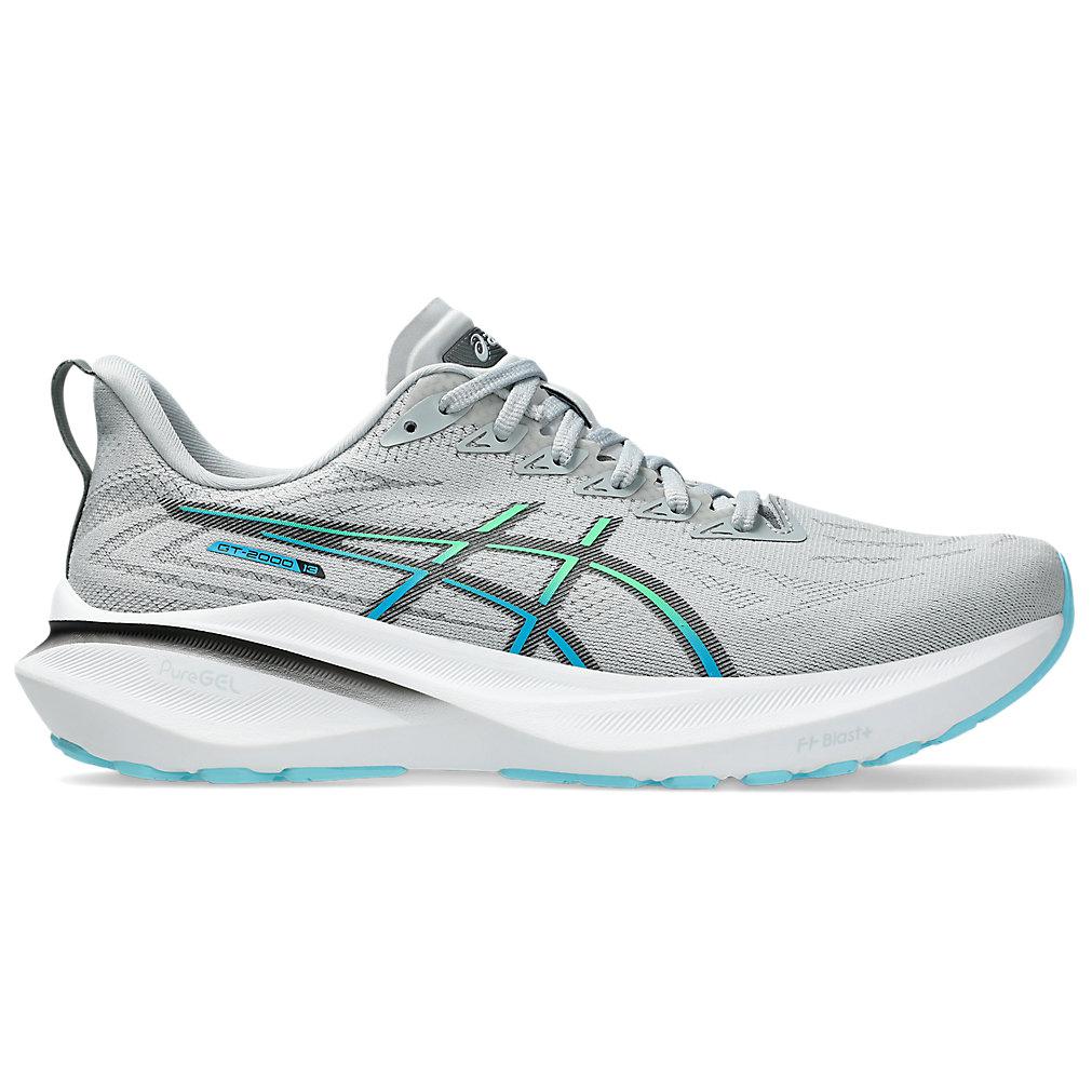 New Asics GT 2000 13 Piedmont Grey Black Aqua 1011B861-020