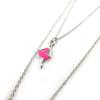 Les Trésors De Lily [N5062] - Silver Pink 'Scarlett' Long Necklace