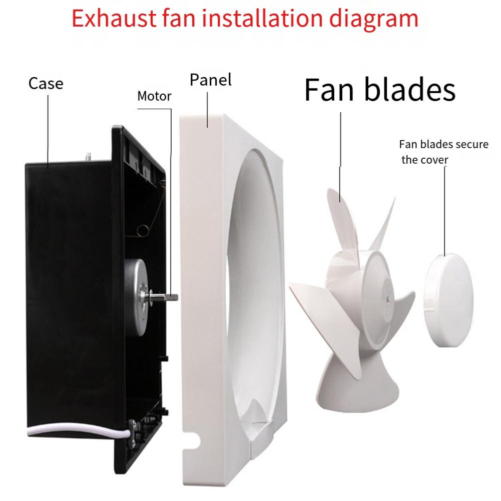 1 st fläktblad 6-bladig fläktblad Lämpliga för takfläkthuvar 160MM/200MM/250MM/280MM Hemförbättring