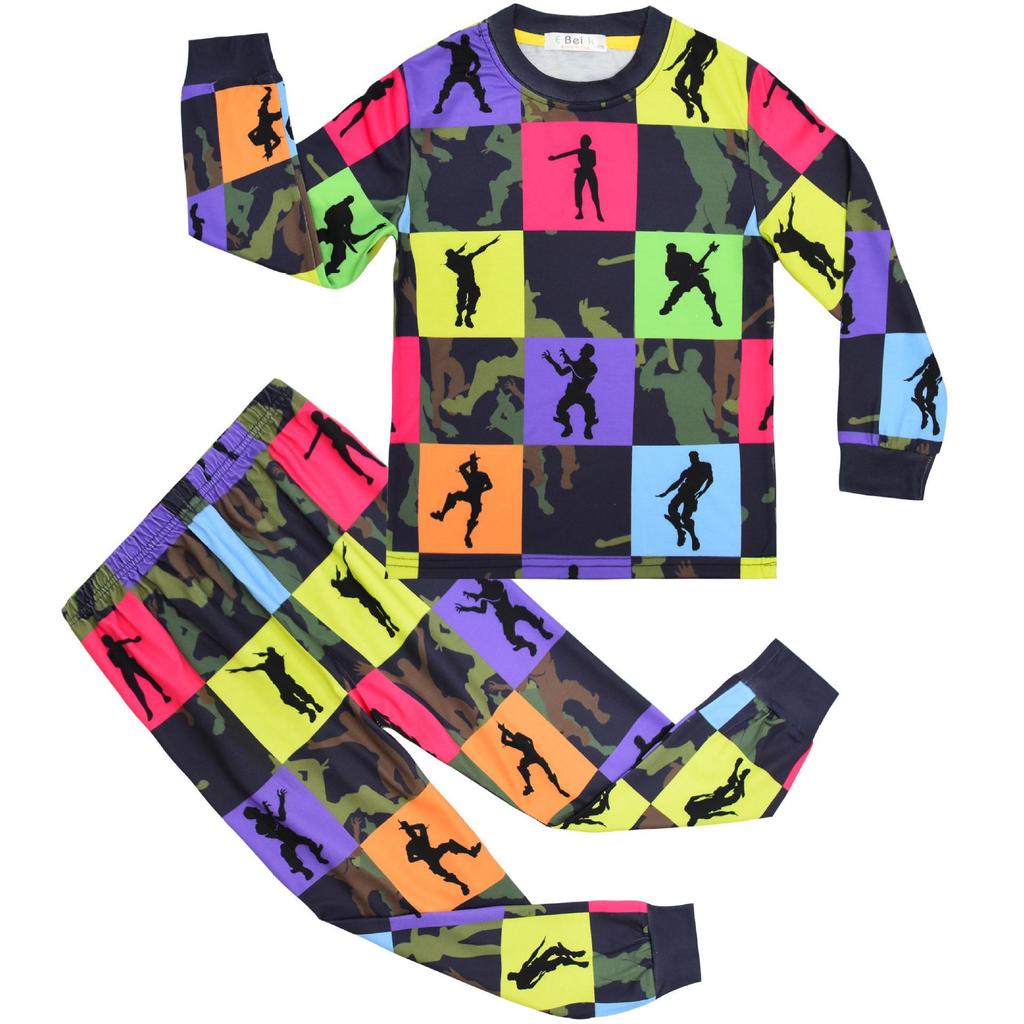Children's Fortnite Print Long Sleeve Pajama Set