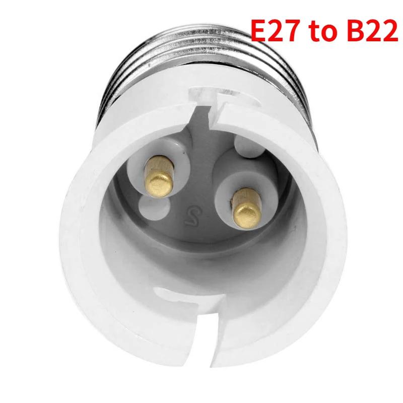 4pcs E27 To B22, B22 To E27 Light Socket Adapter 250V2A PBT Housing CE Rohs LED Lamp Base Holder Socket Converter