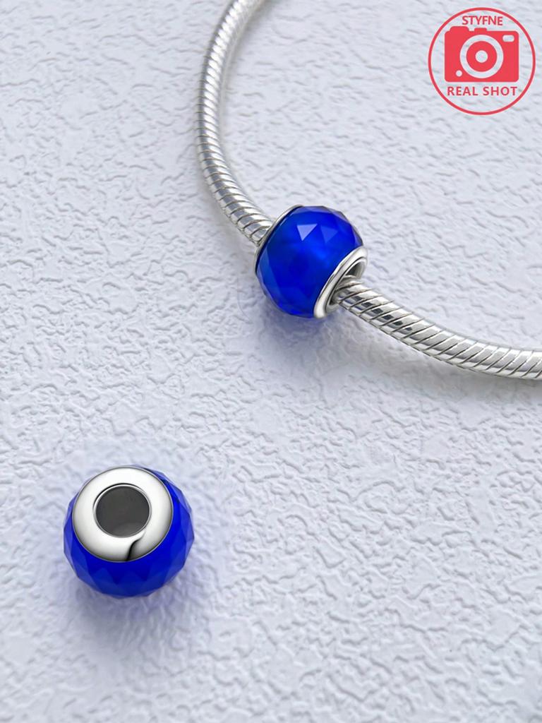 Charm Bead Components Plata Colorful Glass Bead Components Charm Bead Component Copper Metal Plated Compatible With Charm Bead Components Copper