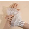 Detachable Lace False Sleeves Wrist Cuff Fingerless Hand Sleeve for Stylish Outfits Cosplay Event Daily Comfortable Wear