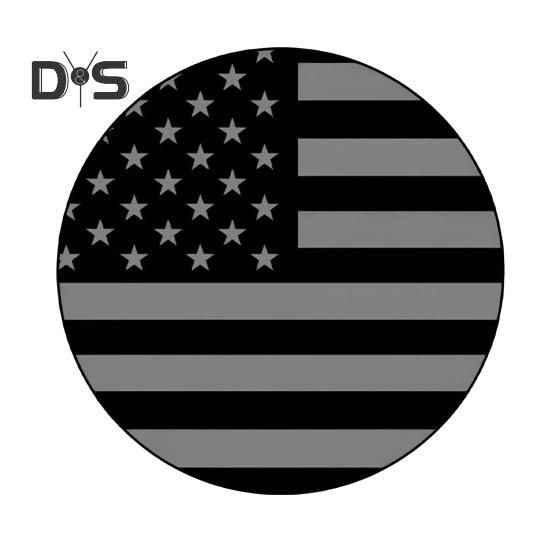 

Покрышка для грузовика, сверхмощный ПВХ, чехол для шины с рисунком американского флага для Jeep RV, внедорожника, водонепроницаемая, пылезащитная защита для колес 16inch черный серый