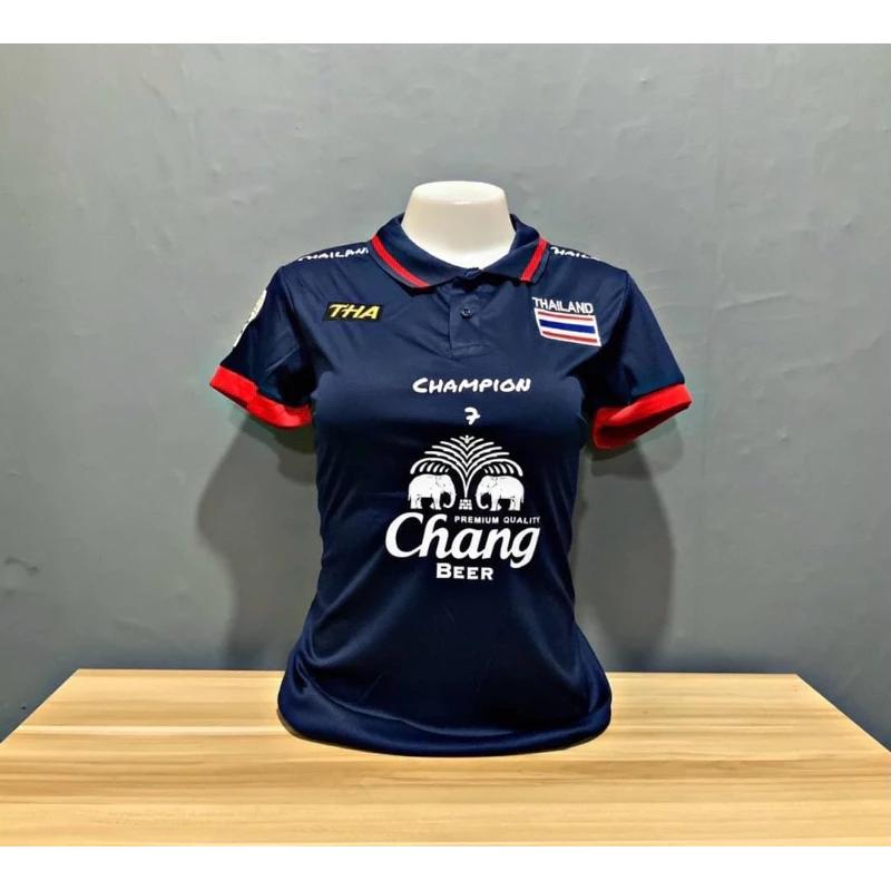 

Таиландский национальный женский футбольный тренировочный свитер с принтом болельщика в стиле ретро слон быстросохнущая рубашка-поло с коротким рукавом спортивная форма для активного отдыха Onesize