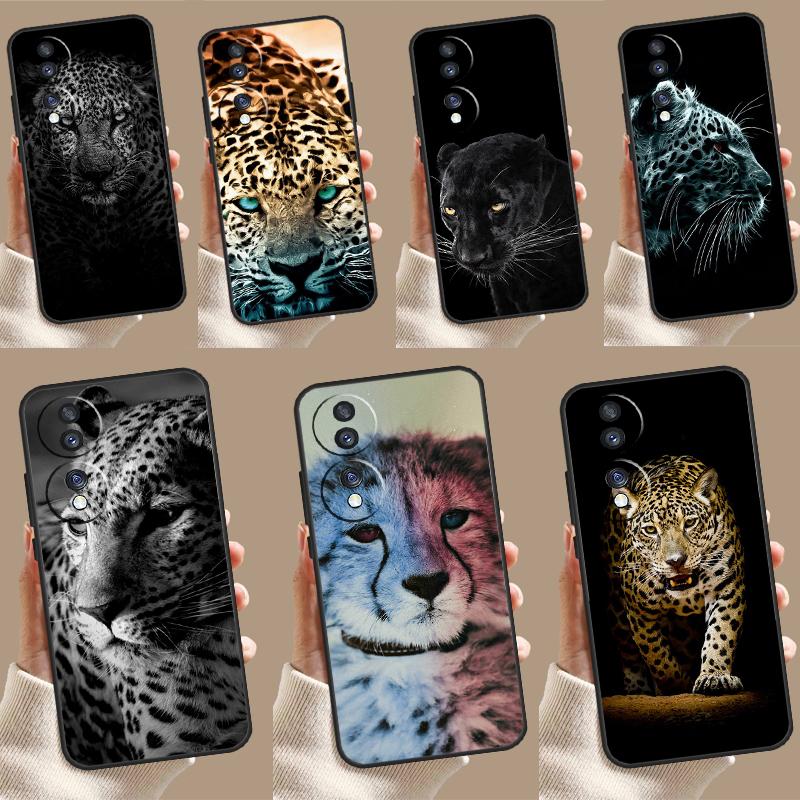 Cheetah Panther Snow Cheetah Case For Honor X9a X8a X7a X6a X7 X8 X9 X9b X8b Honor 10 50 70 90 Lite Magic 6 5 Pro Cover