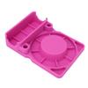 Cup Drainer Rack Silicone Water Bottle Drying Rack Cup Stand with Lid and Straw Holder for Countertop Rose Red