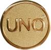 UNO Ediție Premium Aniversară 50 de Ani Ediție Wild Comemorativă Aurie GXJ94 [Card Limitat 50/50, Monedă]