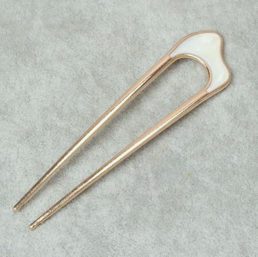 New Pearl Hairpins Korean U-shaped Metal Shell Hair Clip Pins Women Girls Hair Sticks Bun Maker Hair Styling Accessories Gifts