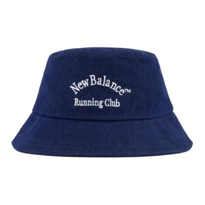 New Balance Cotton Bucket Hats Unisex Black/Blue New Balance LAH43403