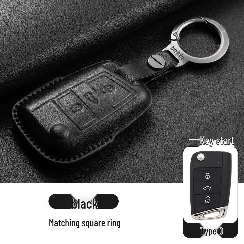 Volkswagen Schlüsselhüllen - Echtes Leder für Teramont, Tiguan L, Tayron, Sagitar, Tharu, Bora, Passat, Magotan und CC Modelle.
