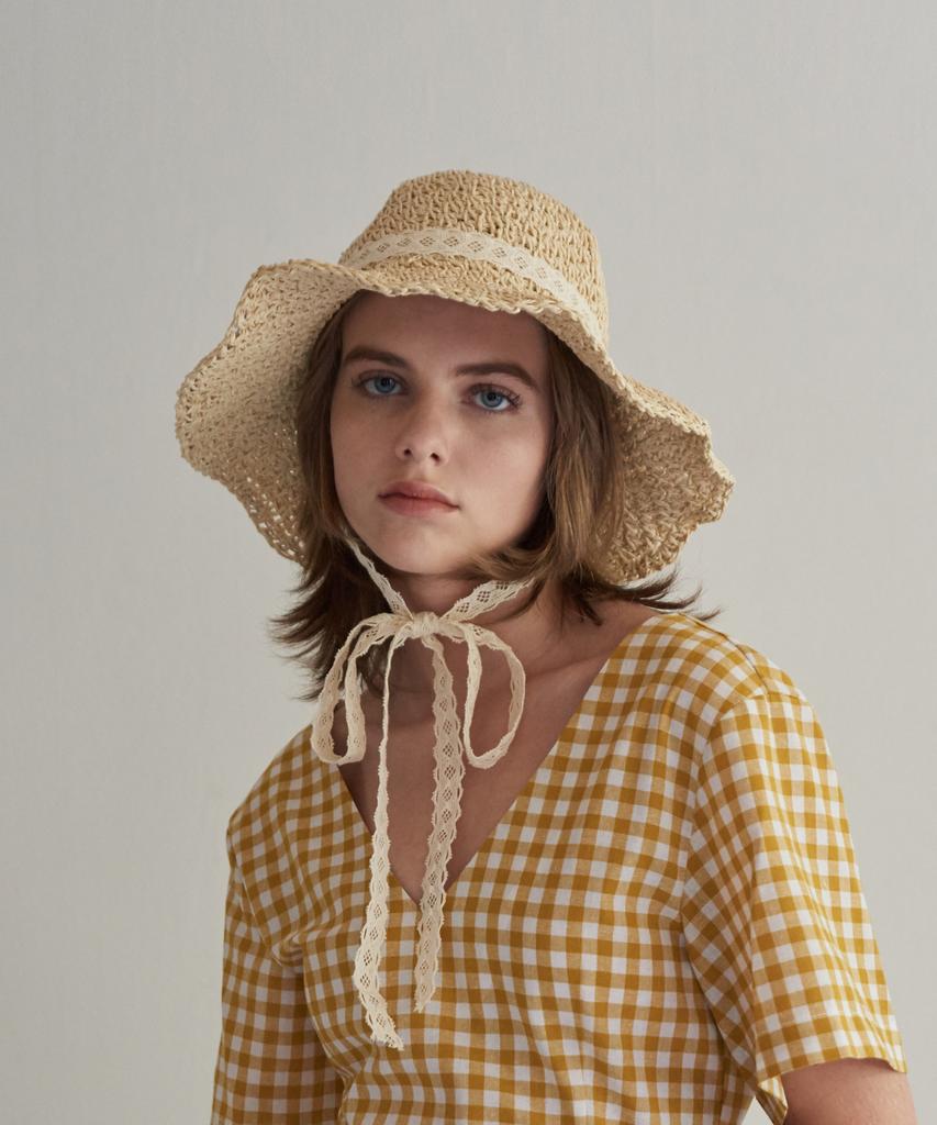 Maneseu Muhr Raffia Hat (2 Colors)
