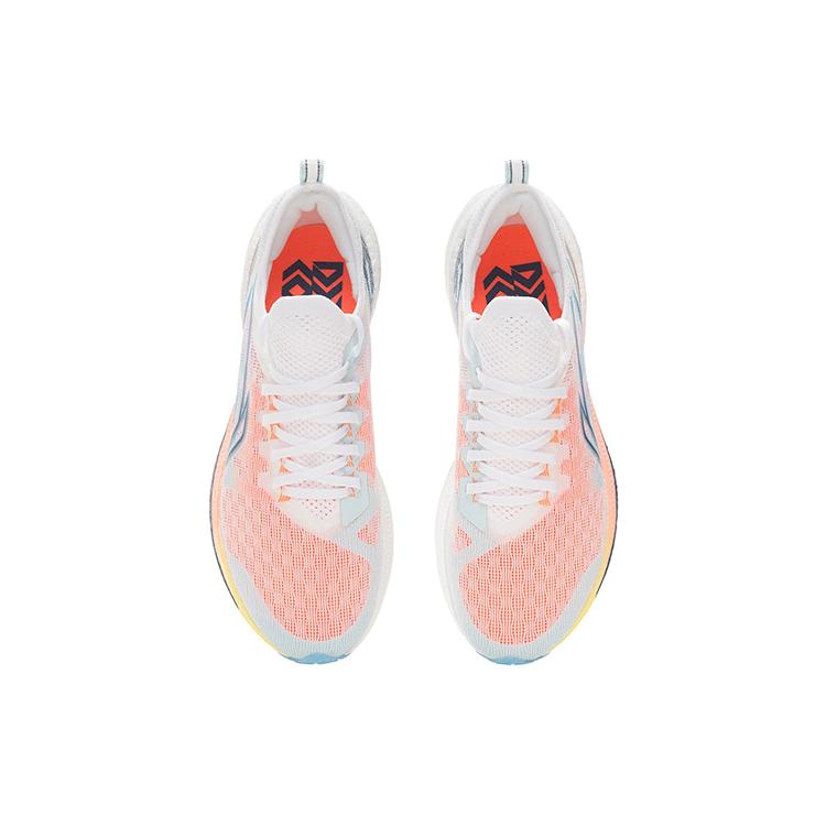 New LiNing Feidian Discovery Low Top Running Shoes Women's White Blue ARMS008-1