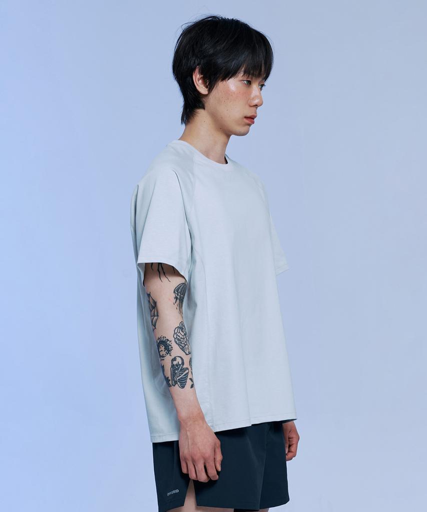 OFFGRID Breezex Aerocool Cutout Short Sleeve T-Shirt - Light Gray