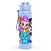1PC Bright Color Girl Squad Cartoon Print 750ml Color Plastic Sports Water Bottle Leakproof Flip Straw Lid Suitable for Sports Office Home Use