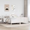 Vidaxl Bed Frame Without Mattress, White, 180X200 Cm, Solid Pine Wood
