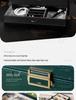 Lychee Grain PU Leather Watch & Eyeglass Storage Box with Multiple Slots