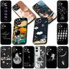 Cover for Samsung Galaxy A05 A06 A14 A50 A51 A52 A12 A13 A17 A70 A07 A25 A26 A56 A23 M53 Case Creative Design Art Astronaut Moon