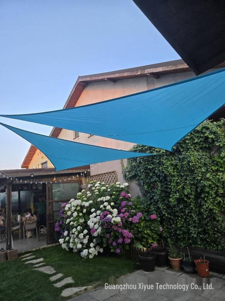Polyester Sunshade Sail Canopy - UV Protection for Outdoor Camping and Courtyard