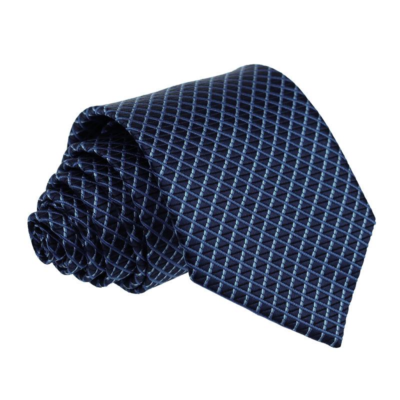Men's Premium 7.5cm Plaid Polyester Tie for Business, Casual, Wedding, or Best Man Suit.