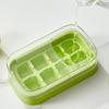 Mini Press-Release Ice Cube Tray with Soft Bottom BPA-Free Plastic Mold for Freezer Easy-Release Leak-Proof Space-Saving Ice Maker for Home Party