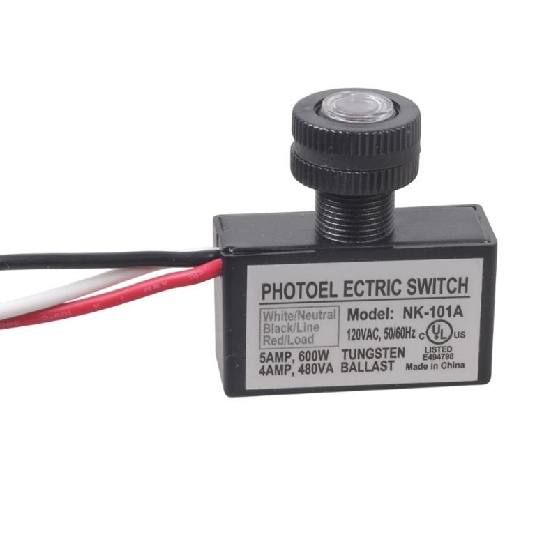 2Pcs Automatic On/Off Photoelectric Switches Light Sensors Controllers for Outdoor LED Fixtures Garden Lighting