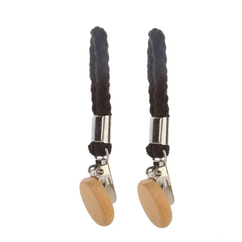 4Pcs Braided Small Woven Rope Clamps Wear-resistant Hand Towel Hanger Towel Hanging Clips Laundry