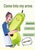 Avocado Plush Hugging Pillow - Green Fruit Doll Sleep Cushion