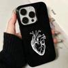 1 Heart Anatomical Pattern Phone Case for iPhone 17 16 15 14 13 12 11 Pro/ Max /Plus Anti-fall and Shockproof Back Cover