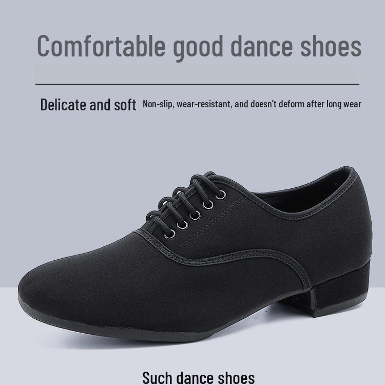 Men's Soft Sole Latin and Modern Dance Shoes for Waltz and Square Dancing