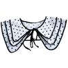 Polka Dots Shirt Detachable Collar for Women Fake Collars for Sweater Shoulder Wraps Neck Blouse False Collar Shawl Small Cape