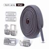 No Tie Shoe Laces Elastic Laces Silver Diamond Buckle Sneakers Tennis Shoelaces Without Ties Flat Shoelace for Shoes Accessories