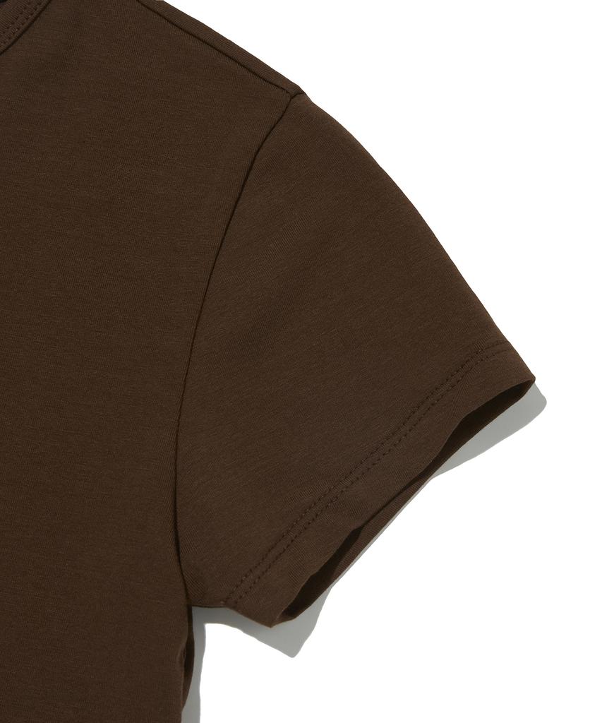 Seuweideu Albino Skull Crop Tee [Brown]