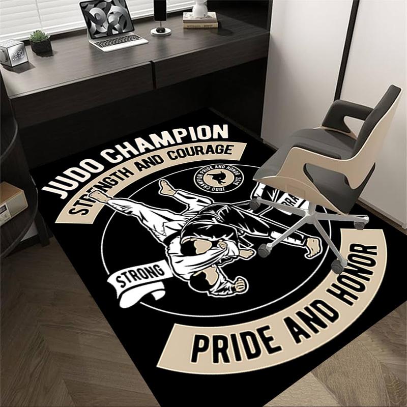 1pc Judo Champion Carpet, Office Rug Outdoor Mat Home Decor Area Carpet Festival