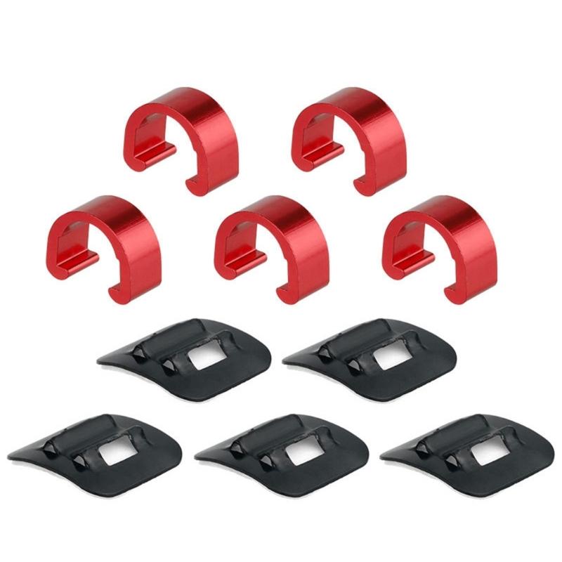 

Universal Brake Shifter Hose Guide Mounting Brackets Plastic Construction Tool Easy for Most Mountain Bikes Setups
