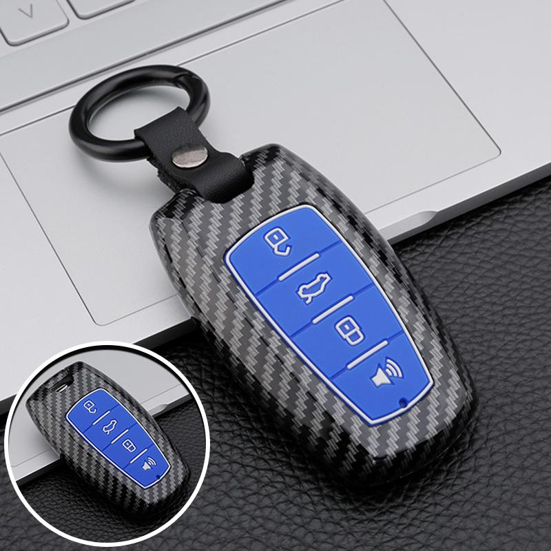 Carbon Abs Car Key Case Cover For Great Wall Haval Jolion  H6 H7 H4 H9 F5 F7 F7X F7H H2S Gmw Dargo Shell Fob Accessories