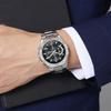 Skmei Men Watch Business Militray Wristwatch 6-Hand Chronograph Quartz Casual Fashion Luxury Relogio Masculino