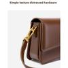 Versatile Single Shoulder Messenger Bag Cowhide High-quality Niche Baguette Bag High-end Underarm Bag Women's Bag