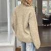 Fashion Long-sleeved Simple Solid Color Sweater for Women 2025 Autumn and Winter New Style