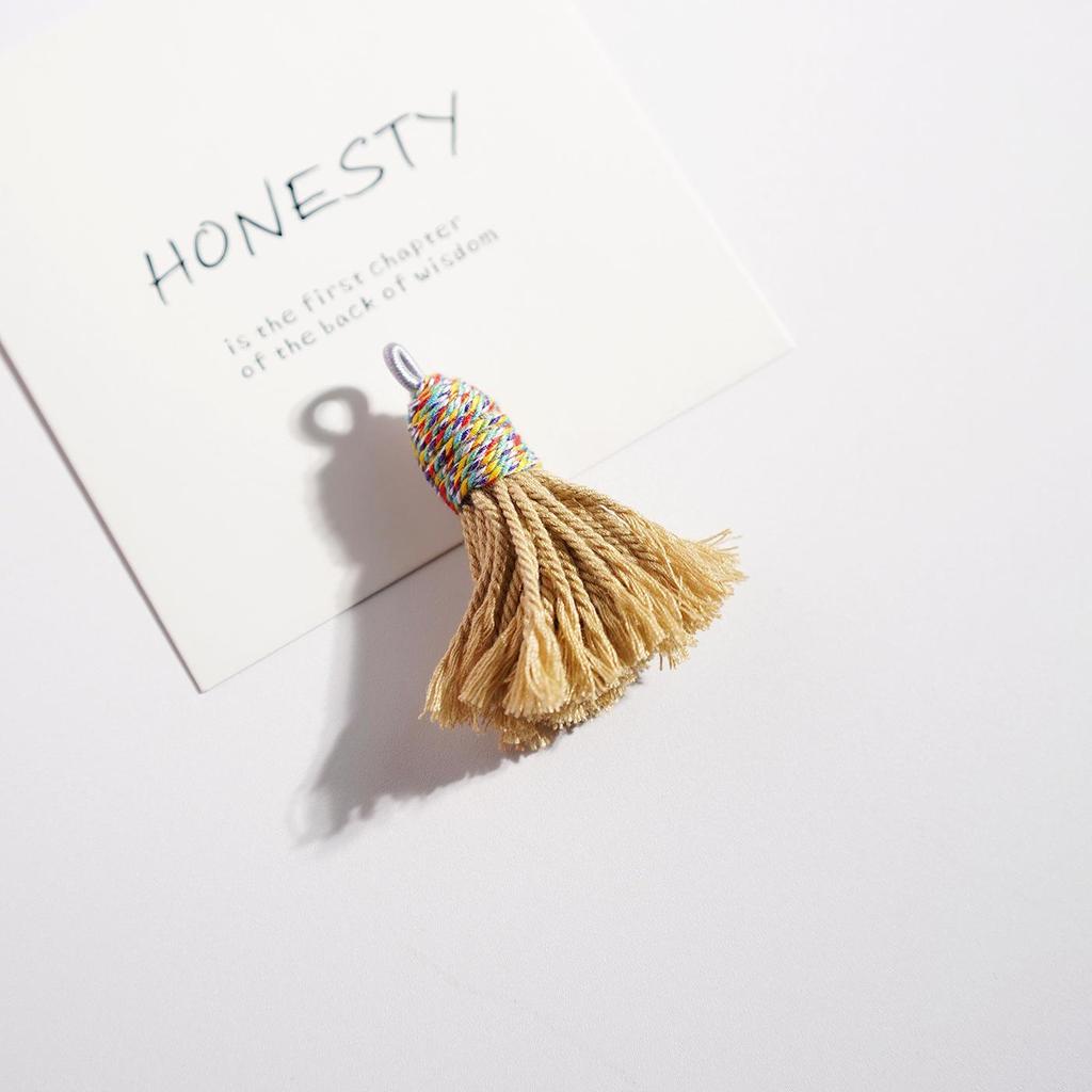 Handwoven Colorful Tassel Keychain & Phone Charm - DIY Jewelry Accessory