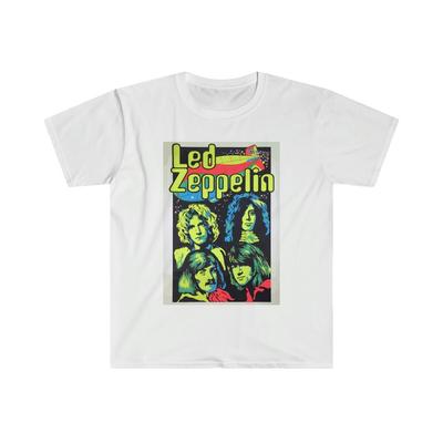 Maglietta Led Zeppelin Rock Retro Page Plant Bonham Jones Anni '70