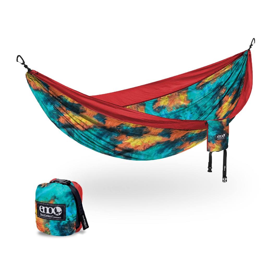 ENO Hammock Prints DoubleNest® (Tie Dye/Red)