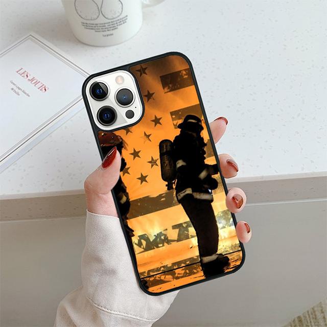 

Firefighter Heroes Fireman Phone Case For iPhone 17 Air 14 15 16 13 12 Max Cover For Apple 11 Pro Max 6S Plus Coque iPhone 13